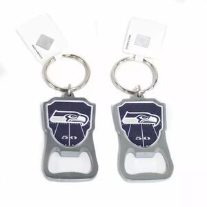 NFL Seattle Seahawks Keychain with Bottle Opener, 2 Pack